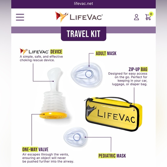 Lifevac Travel Kit NWOT - Picture 3 of 3